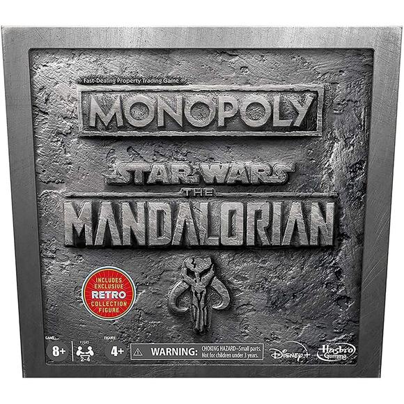 Star Wars Monopoly Board Game - The Mandalorian Theme with Retro Figure - Picture 3 of 11